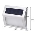 thumbnail image 4 of Keylever LED Solar Deck Lights Outdoor Waterproof, Stainless Steel Waterproof Solar Powered Lights for Step, Stairs, Fence, Pathway, Railing, Yard, Patio, 8 Pack, 4 of 9