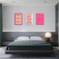 thumbnail image 2 of Hieng Pink Orange Preppy Wall Art Inspirational Quotes College Apartment Decor Cute Stylish Dorm Decor for College Girls Wall Art Preppy Pictures on Wall Canvas Wall Art Posters, 2 of 6