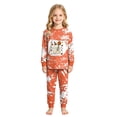 thumbnail image 6 of CAICJ98 Boy Halloween Pajamas Pumpkin Ghost Toddler Girl Pajamas 2-Piece Pjs Set Kids Long Sleeve Cotton Stretch Breathable & Soft Snug Fit Sleepwear (5-6 Years,Orange), 6 of 8