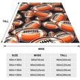 thumbnail image 5 of Yibo Football Theme Blanket Flannel Soft and Comfortable Anti-static Bed Sofa Blanket, 5 of 9