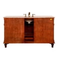 thumbnail image 4 of Silkroad Exclusive Transitional Travertine Bathroom Vanity- Single Sink - 60 in. Wide, 4 of 4