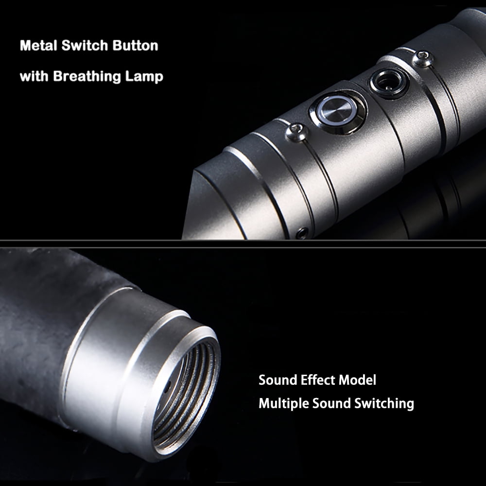 Kybers RGB Lightsaber for Adults, Metal Hilt Force FX Saber with 11 Colors & Smooth Swing Sound, Heavy-Grade Dueling Light saber Toy