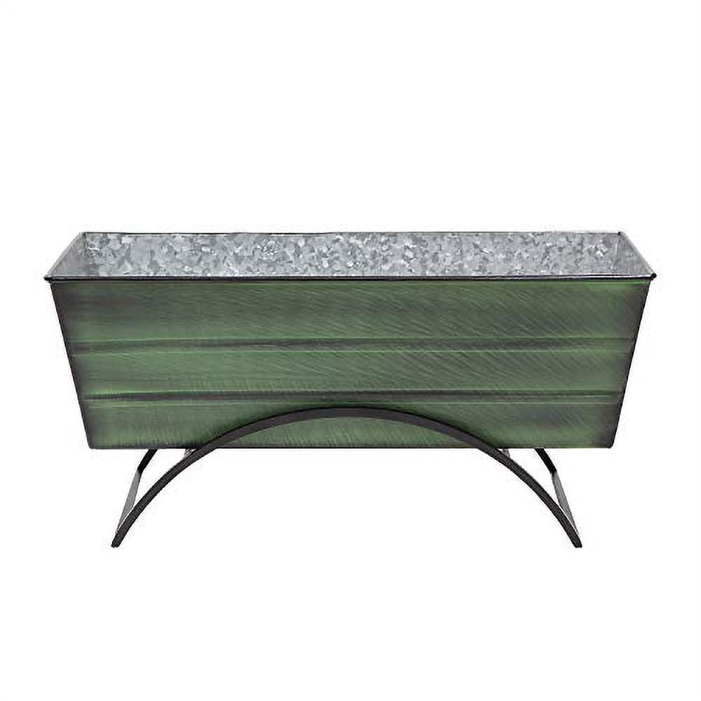 Achla VFB-05-S Flower Planter Box with Odette Stand, Green - Medium