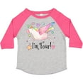 thumbnail image 3 of Inktastic I'm 4 Cute Rainbow Unicorn with Stars and Hearts Boys or Girls Toddler T-Shirt, 3 of 5
