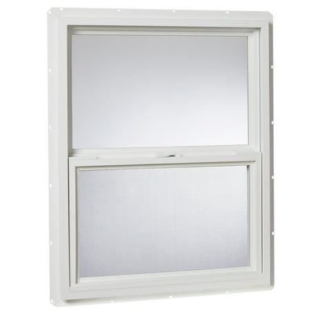 24 X 36 VINYL UTILITY SINGLE HUNG WINDOW - SINGLE GLAZED