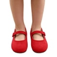 thumbnail image 5 of Kids Glitter Butterfly Jelly Sandals Closed Toe Adjustable Non-Slip Waterproof Red for Girls,Size 25, 5 of 8