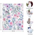 thumbnail image 4 of Pioneer Flower Floral Print Pattern Blanket,Comfortable Soft Lamb Wool Throw Blanket,All Season,Warm Lightweight Blankets for Sofa Bed Couch Living Room Chair,30"x40", 4 of 4