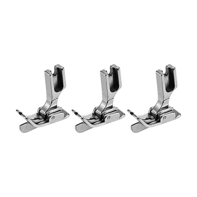 #SP-18R Pie prensatela industrial con bisagra para máquina de coser con guía derecha de 1/8" (3mm) 3 piezas