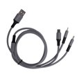 thumbnail image 4 of Cable de carga rápida multiusb de silicona líquida 3 en 1 para puertos iOS/Tipo C/Micro USB, gris, 4 of 5