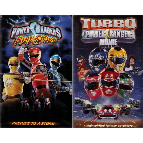 Power Rangers Turbo Movie & Ninja Storm VHS Lot - (2 Tapes)