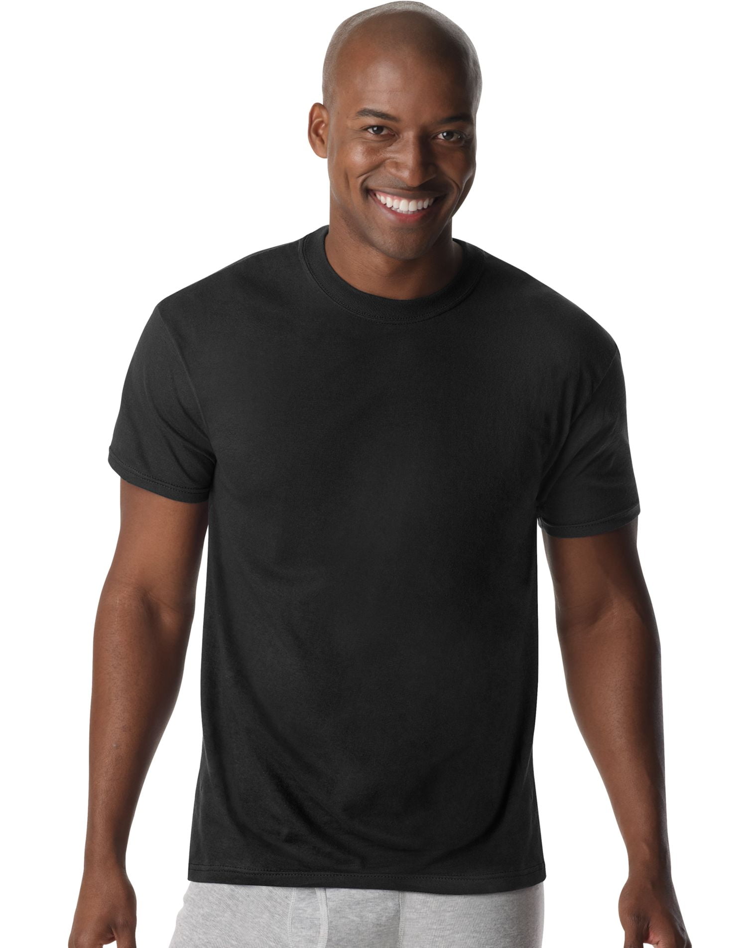 hanes men's classics 6 pack crew neck tee