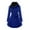 Blue, variant on Women's Warm Double-Breasted Thick Wools Pea Coat Belted Trench Coat Fashion Elegant Winter Jacket with Faux Fured Lapel S-5XL (Available in plus size)