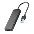 thumbnail image 1 of Fast Charging Usb Hub USB Hub 3.0 Computer Accessories Grey 10.4x3.1cm External Power Supply 1Pcs, 1 of 5