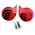 thumbnail image 3 of Trompetas genéricas para coche, trompetas para camiones, tonos altos y bajos, impermeables, fáciles de usar, trompetas eléctricas compactas para motor Chapado en rojo., 3 of 8