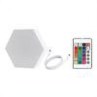 Luz De Noche Lámpara decorativa de hexágonos de iluminación ambiental LED para el dormitorio del hogar (control remoto)