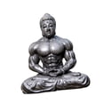 thumbnail image 3 of Flynix Mini Buddha Statue Portable Retro Buddhism Figure for Landscape Office Decor black, 3 of 10