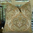 thumbnail image 1 of Thomas Collection Cream Tan Coral Medallion Throw Pillow - 11038, 1 of 5