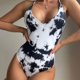 thumbnail image 2 of Mujeres impresión vendaje Sexy una pieza Bikini Push-Up Pad traje de baño ropa de playa Fridja  nalpqowj54431, 2 of 7