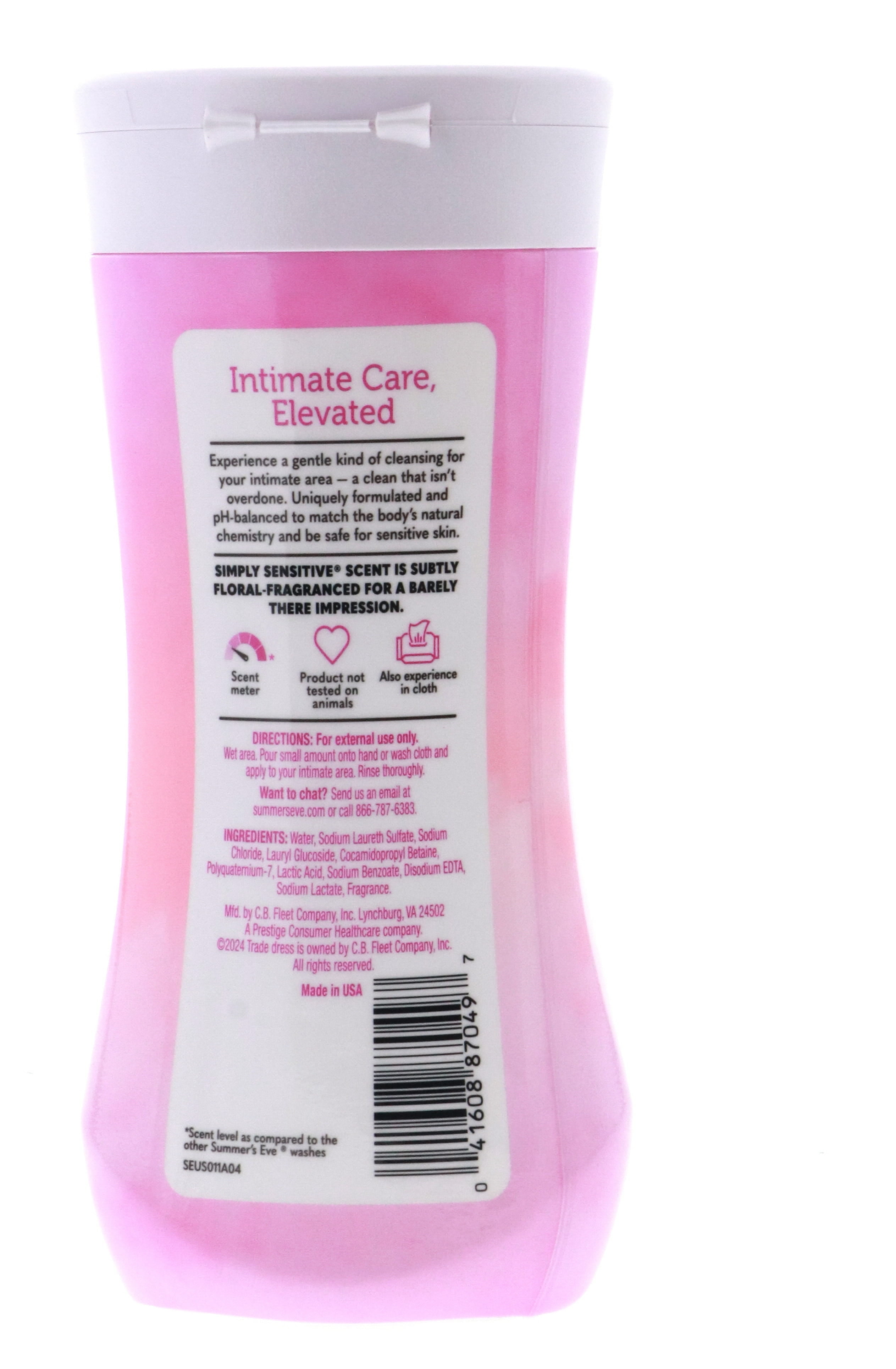 Summer's Eve Simply Sensitive Cleansing Wash for Sensitive Skin, 9 oz 3 Pack