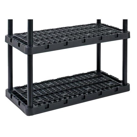

72 x 36 x 18 in. Living Knect-A-Shelf D Resin Shelving Unit Black