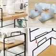 thumbnail image 4 of Free Standing Desk Shelf,stackable Desk Bookcase Storage Spice Rack Organizer Diy Table Bookcase(2 Tiers), 4 of 5