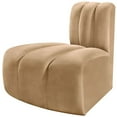 thumbnail image 5 of Meridian Furniture Arc Camel Velvet Reverse Corner, 5 of 9
