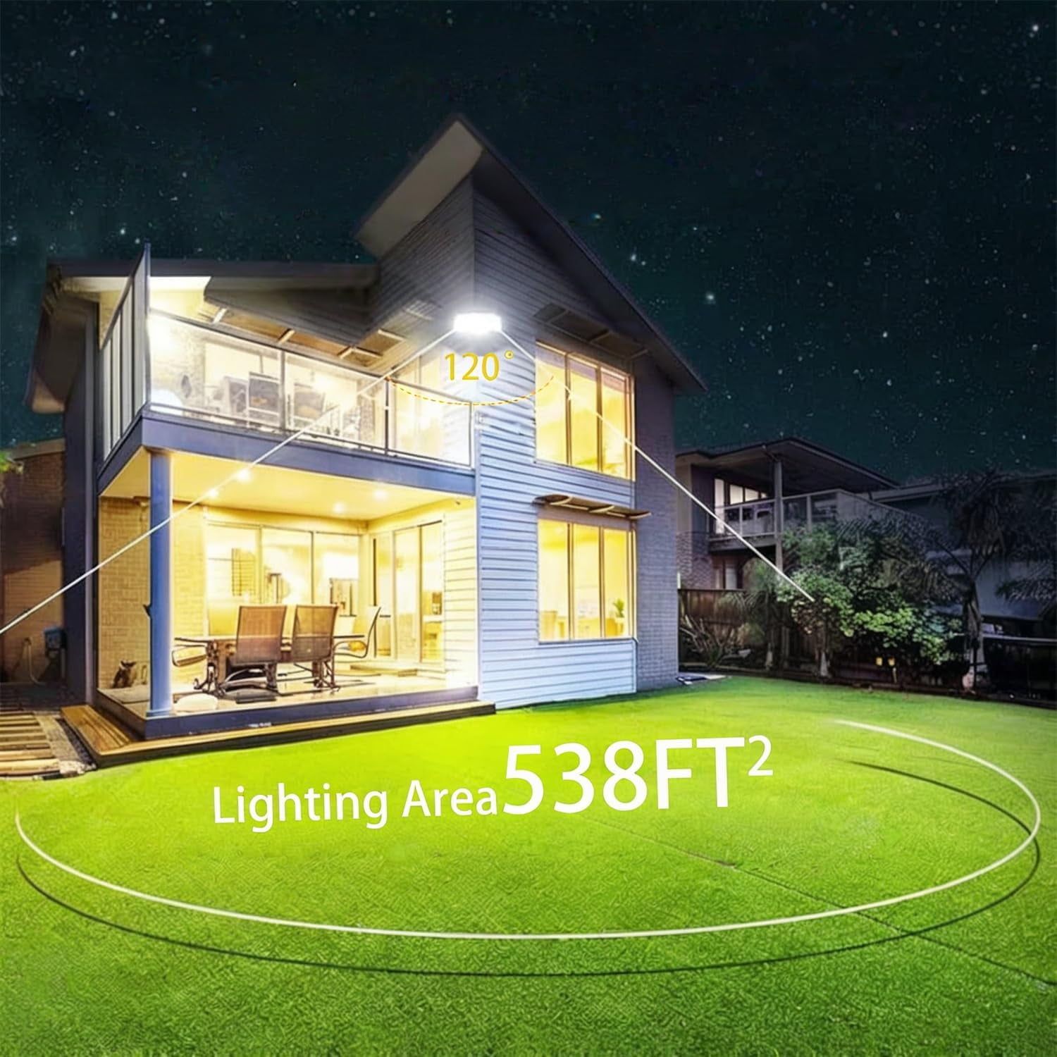 FEFEFW-LED Flood Lights Outdoor-50W 5000lm Super Bright LED Work Light with US Plug,6500K Daylight White Floodlight,IP66 Waterproof Security Outside Lights for Yard Garage Stadium Bowfishing-1 Pack