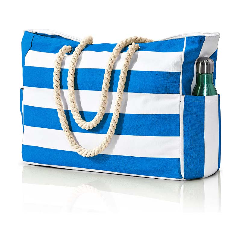 Beach Bags for Women, Large Waterproof Beach Tote Bag with Zipper Beach