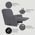 thumbnail image 3 of Easy-Going Jacquard Stretch Sofa Slipcover Non Slip Couch Cover, Recliner Size, Gray, 3 of 6