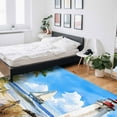 thumbnail image 6 of Area Rugs Indoor Non-Slip Rectangle Rug 2x3 Ft Lighthouse Summer Beach Boat Retro Watercolor Summer Rug Rubber Backing Floor Mats Non Shedding Home Decor Carpet for Entryway Living Room, 6 of 8