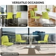 thumbnail image 7 of Ktaxon Stackable Chairs 4 Pcs, Plastic Stacking Chairs with Removeable Back for Wedding, Meeting, Conference, Commercial Use, Green, 7 of 7