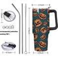 thumbnail image 2 of Halloween Tumbler 40 oz, Pumpkin Tumblers with Lids and Straws, Insulated Cup Stainless Steel Travel Mug, Halloween Pumpkin Gifts, 2 of 6