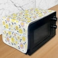 thumbnail image 1 of Daisy Microwave Oven Cover, Summer Flower Blossom Leaves Pastel Toned Spring Celebration Motif, Water Resistant Organizer with Pockets for Kitchen, 36" x 12", Night Blue Pale Pink, by Ambesonne, 1 of 4