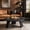 Black, variant on Round Wood Coffee Tables for Living Room, Farmhouse Circle Coffee Table, Mid Century Wooden Rustic Coffee Tables for Apartment, Easy Assembly
