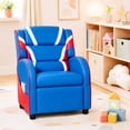 thumbnail image 4 of Costway Kids Recliner Chair Gaming Sofa PU Leather Armchair w/Side Pockets Blue, 4 of 12