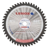 Lenox 21877TS612048CT 6 1/2 (165mm) 48 Tooth Count Metal Cutting Circular Saw Blade For Thin Steel