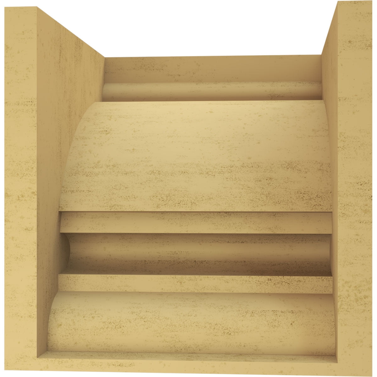 11"W x 11"D x 11"H Wide Diane Rough Cedar Woodgrain TimberThane Corbel, Primed Tan
