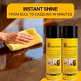 thumbnail image 4 of Wood Polish Furniture Cleaner Spray: Premium Wax Oil Restorer for Cabinet Floor and Kitchen Surfaces - Enhances Shine Protects Wood Furniture (2 pack), 4 of 4