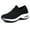Black White, variant on Women's Walking Shoes Slip on Breathable Sneakers Black White US 8