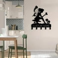 thumbnail image 2 of Craftnamesign Custom Flying Fairy Metal Key Holder, Key Fairy Lovers Key Holder, Metal Coat Rack, 2 of 5