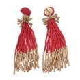 thumbnail image 2 of Handmade Trendy Colorful Beaded Earrings, Dangle Fashion Earrings for Women FER1018, 2 of 6