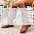 thumbnail image 3 of Women's Round Toe Low Heel Knee High Boots PU Leather Slouchy Slip on Comfortable Plus Size Fall Winter Boots for Casual Outdoor Wear Brown, 3 of 6