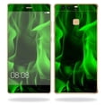 thumbnail image 1 of MightySkins HUP9-Green Flames Skin for Huawei P9 Wrap Cover Sticker - Green Flames, 1 of 4