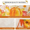 thumbnail image 3 of Fall Jacquard Rectangle Tablecloth, Thanksgiving Harvest Orange Pumpkins Farmhouse Table Cloth, Autumn Leaves Washable Table Cover Decoration for Holiday, Dining, Party, 60 x 84 Inch, 3 of 6