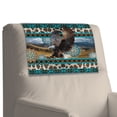 thumbnail image 7 of TSOVTHRID Recliner Headrest Protector Aztec Tribal Cow Print Couch Head Rest Covers Boho Mandala Eagle Non Slip Sofa Headrest Covers for Furniture Home Decoration 17x27 in, 2 Pieces, 7 of 7