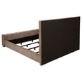 thumbnail image 5 of Senna Upholstered Queen Audio Flame Visualizer Bed Brown, 5 of 12