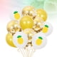 thumbnail image 2 of KAKOWELY 15 globos de látex con temática hawaiana, estampados de verano, ideales como recuerdo de fiesta de cumpleaños, boda o cumpleaños., 2 of 4