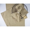 thumbnail image 3 of Fennco Styles Everyday Design Solid Color Cloth Napkins 20" W x 20", Set of 4 - Beige Dinner Napkins for Home Décor, Banquets, Family Gathering and Special Events, 3 of 6