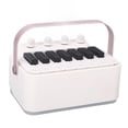 thumbnail image 1 of Haut-parleur Sans Fil BT, Batterie 5200mAh Réglage Facile Batterie Électronique pour Fête Rassemblement Blanc, 1 of 7