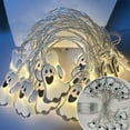 thumbnail image 4 of RnemiTe-amo Halloween Ghost String Lights Outdoor,Battery Operated Ghost String Lights, Cute Halloween Lights Indoor for Outdoor Party Porch Fireplace Halloween Decorations, 4 of 6